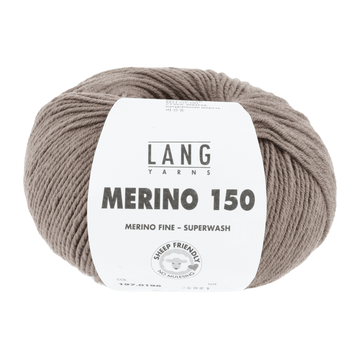 LANGYARNS Knitting Pattern 98-104 - 6 balls / light brown 197.0196 Sweater Pattern Bundle in MERINO 150 by LANGYARNS | Punto 28-011