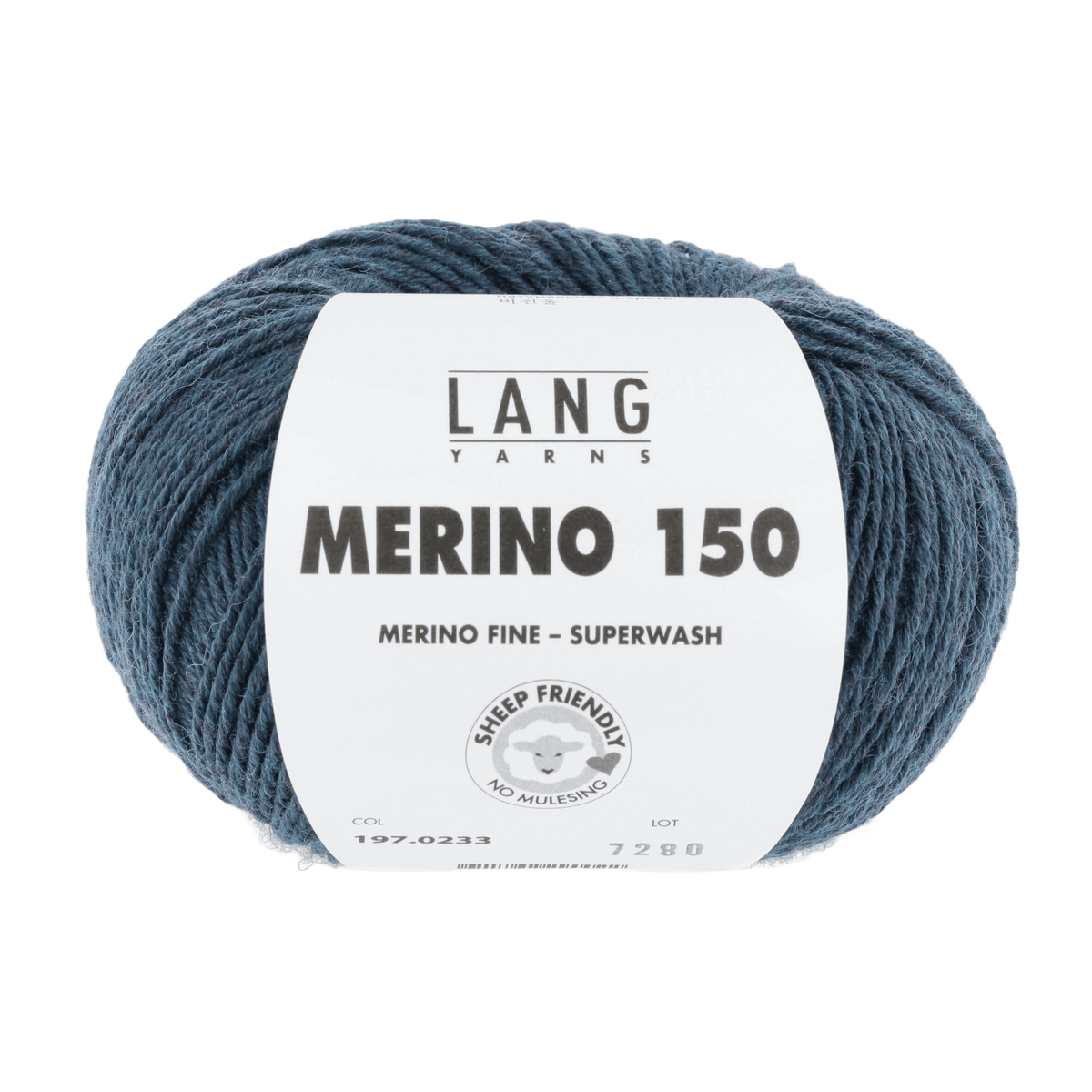 LANGYARNS Knitting Pattern 98-104 - 6 balls / petrol mélange 197.0233 Sweater Pattern Bundle in MERINO 150 by LANGYARNS | Punto 28-011