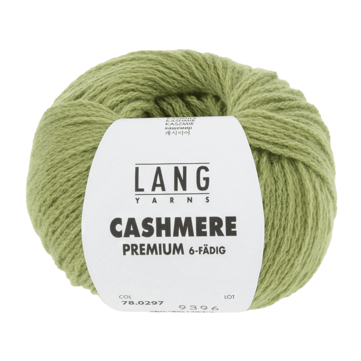 LANGYARNS Knitting Pattern Ladies Size - 3 balls / light olive 78.0297 ULRIKE Hat Pattern Bundle in Cashmere Premium by LANGYARNS | Punto 60-016