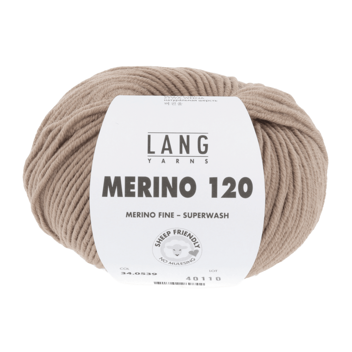 LANGYARNS Knitting Pattern one size - 14 balls / light camel 34.0539 ADRIANA Sweater Pattern Bundle in Merino 120 by LANGYARNS | Fatto a Mano 286-033