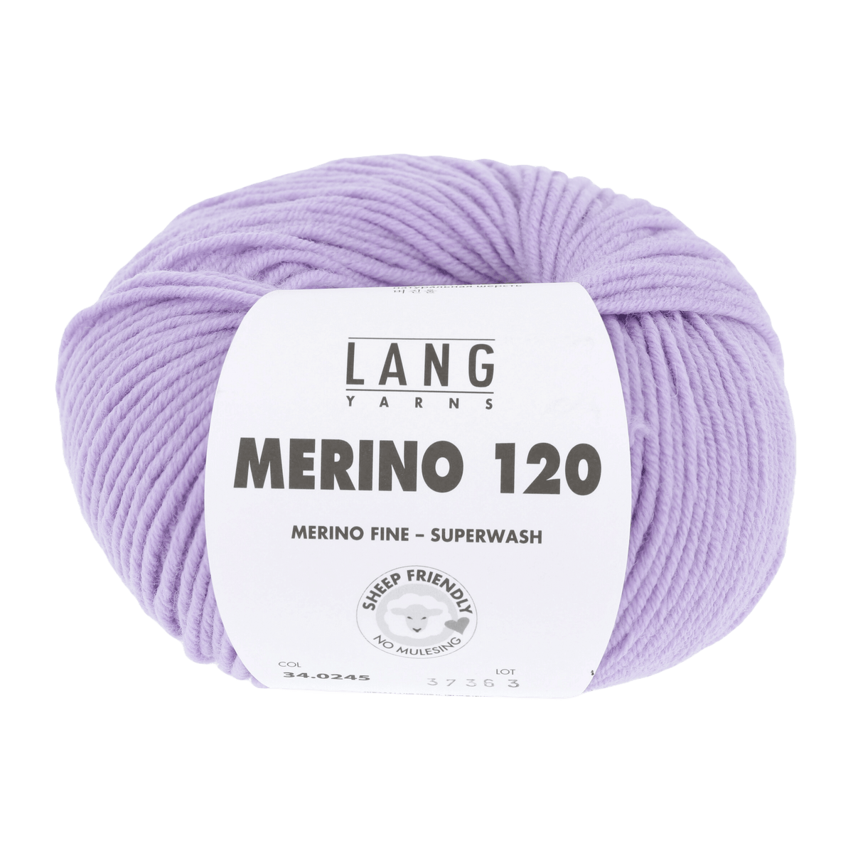 LANGYARNS Knitting Pattern one size - 14 balls / light lavender 34.0245 ADRIANA Sweater Pattern Bundle in Merino 120 by LANGYARNS | Fatto a Mano 286-033