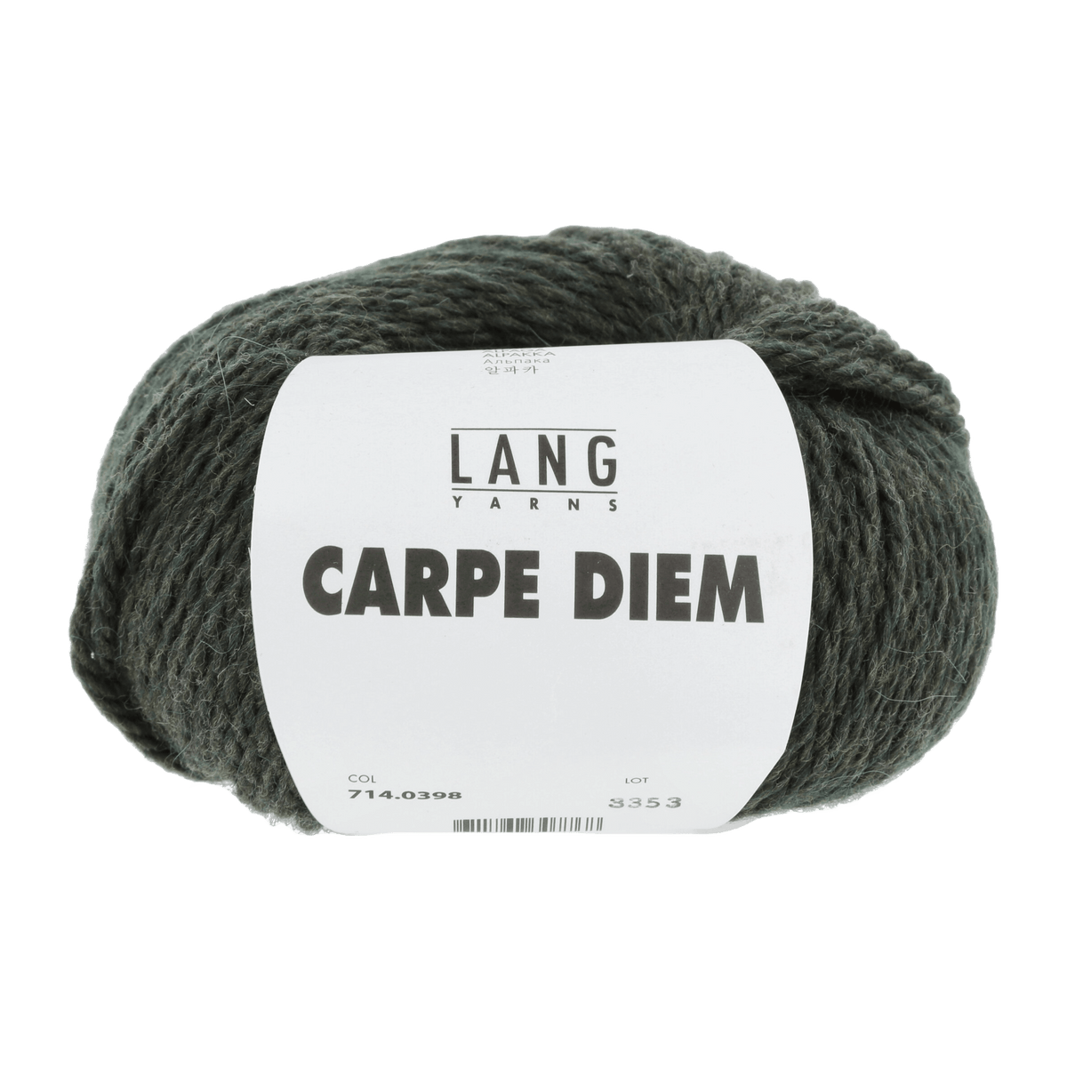 LANGYARNS Knitting Pattern one size - 14 balls / olive mélange 714.0398 NICOLE Top Down Sweater Pattern Bundle in Carpe Diem by LANGYARNS | Fatto a Mano 286-082
