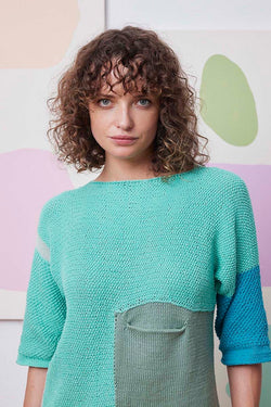 LANGYARNS Knitting Pattern Querida Sweater Pattern Bundle in Oceania by LANGYARNS | Fatto a Mano 288-018