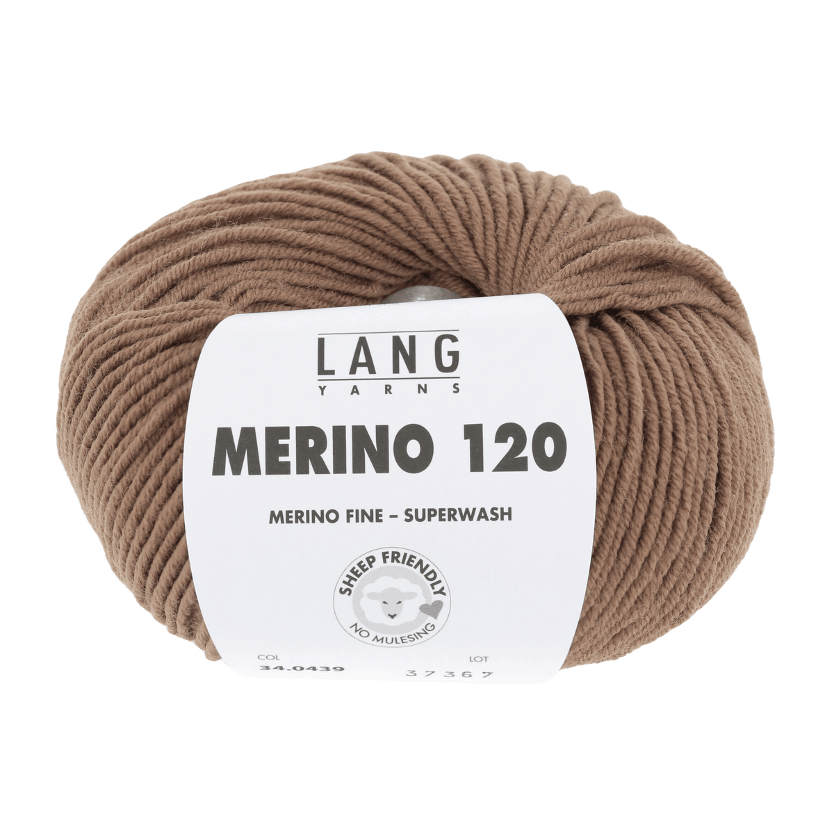 LANGYARNS Knitting Pattern Small - 10 balls / camel 34.0439 Ladies' sweater Pattern Bundle in MERINO 120 by LANGYARNS | Punto 55-004