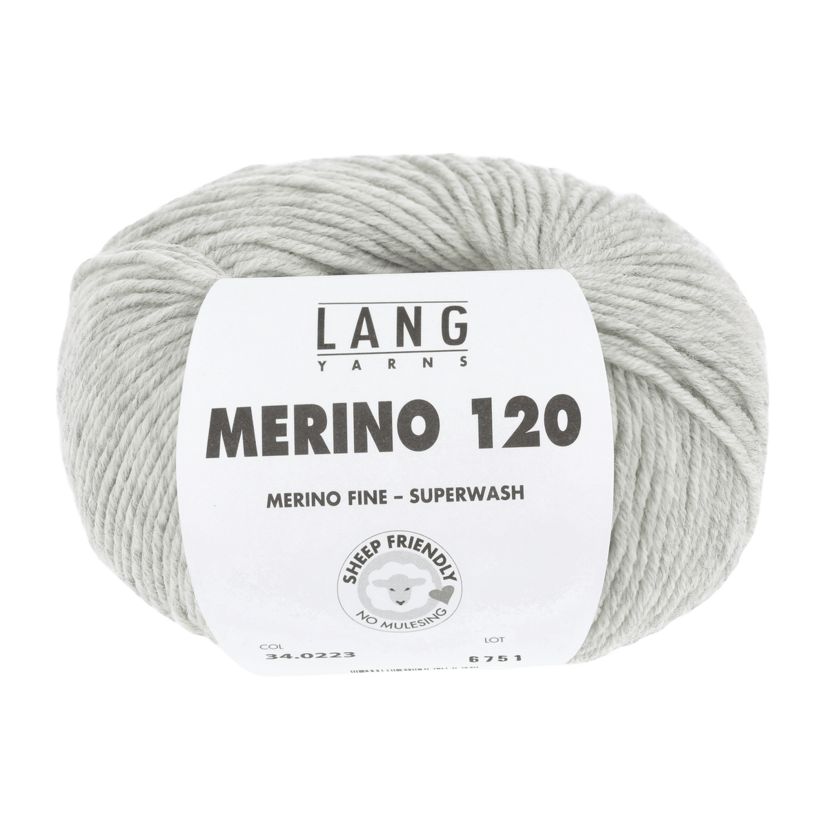 LANGYARNS Knitting Pattern Small - 12 balls / light grey mélange 34.0223 ASHLEY Sweater Pattern Bundle in Merino 120 by LANGYARNS | Fatto a Mano 286-081