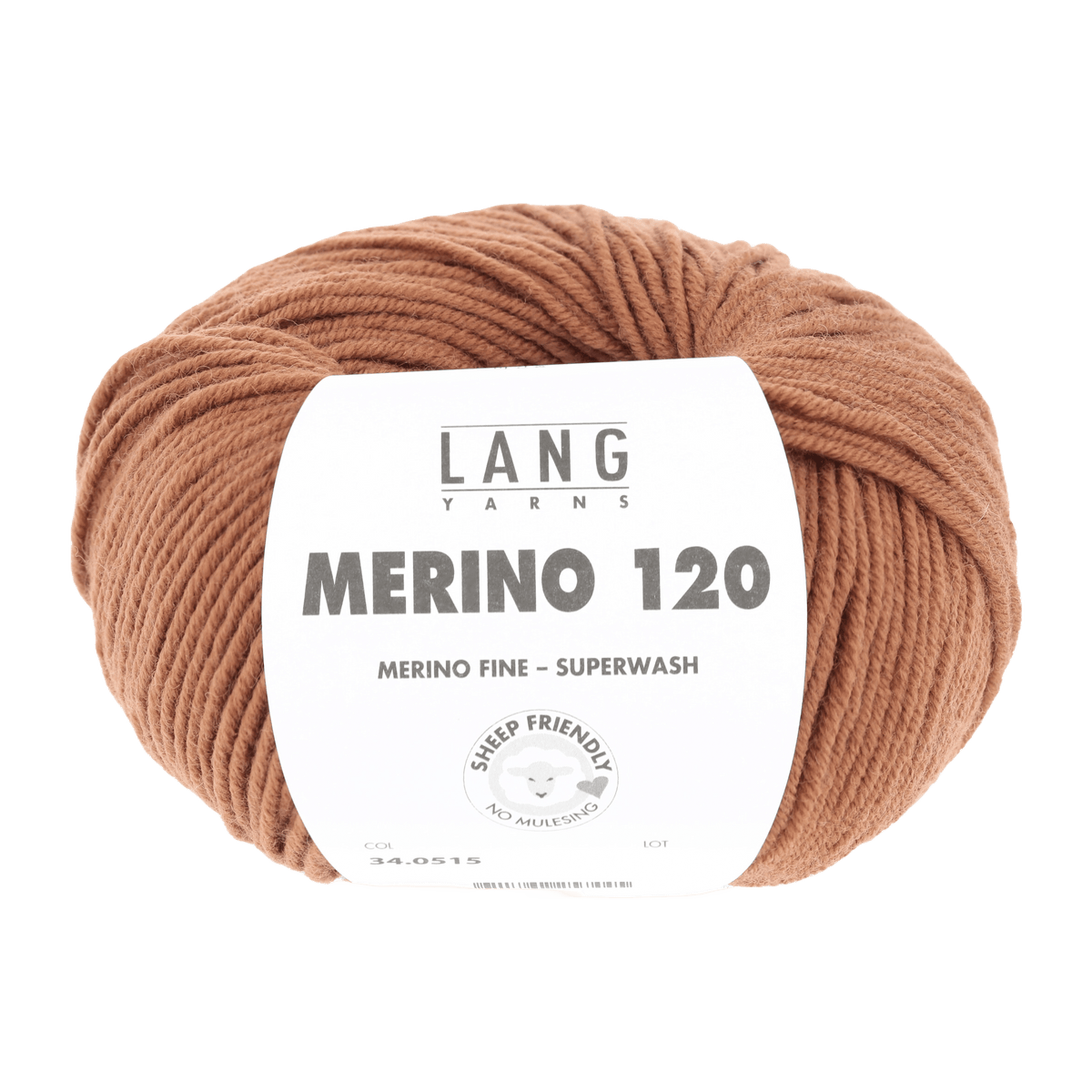 LANGYARNS Knitting Pattern Small - 12 balls / nougat 34.0515 ASHLEY Sweater Pattern Bundle in Merino 120 by LANGYARNS | Fatto a Mano 286-081