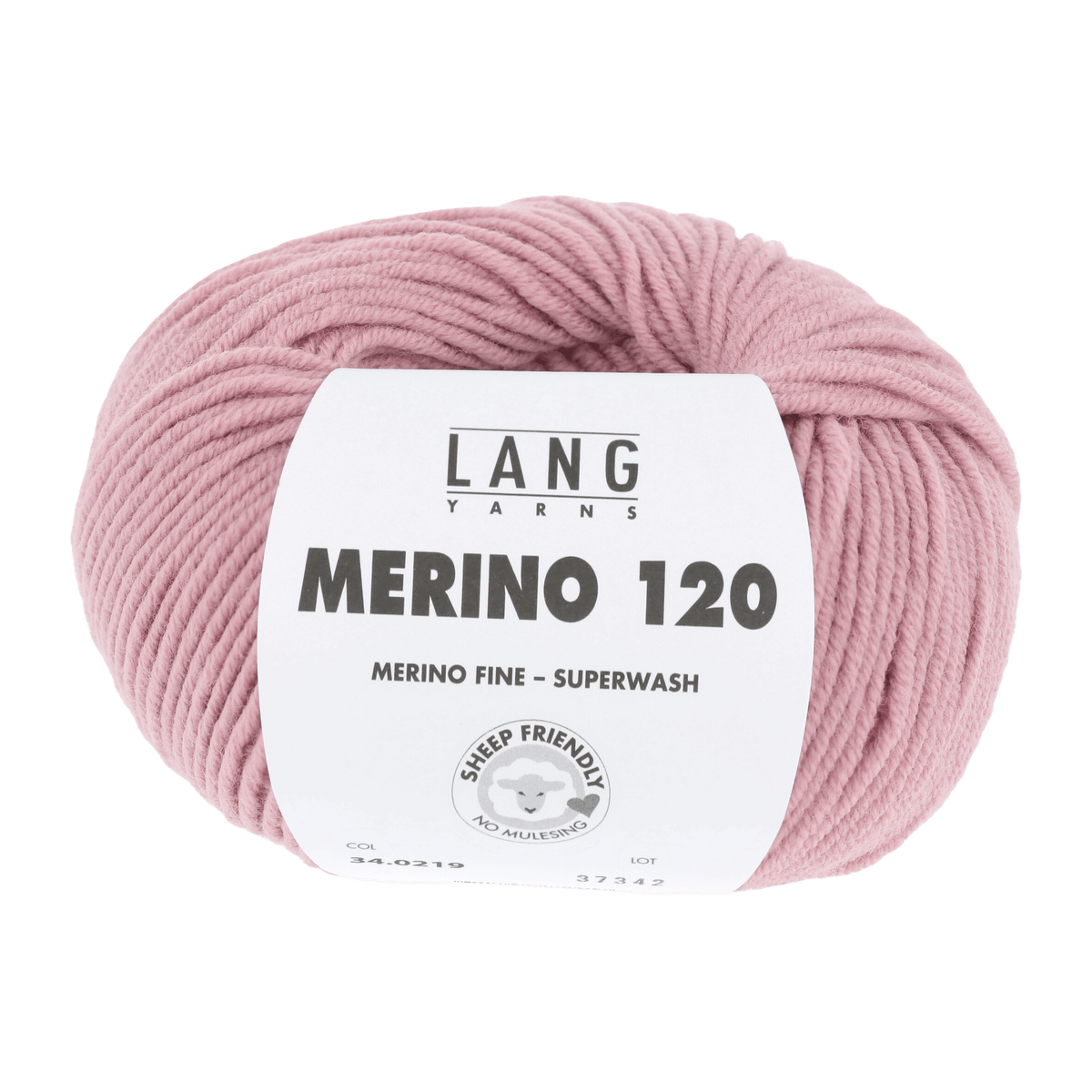 LANGYARNS Knitting Pattern Small - 12 balls / rosé 34.0219 ASHLEY Sweater Pattern Bundle in Merino 120 by LANGYARNS | Fatto a Mano 286-081