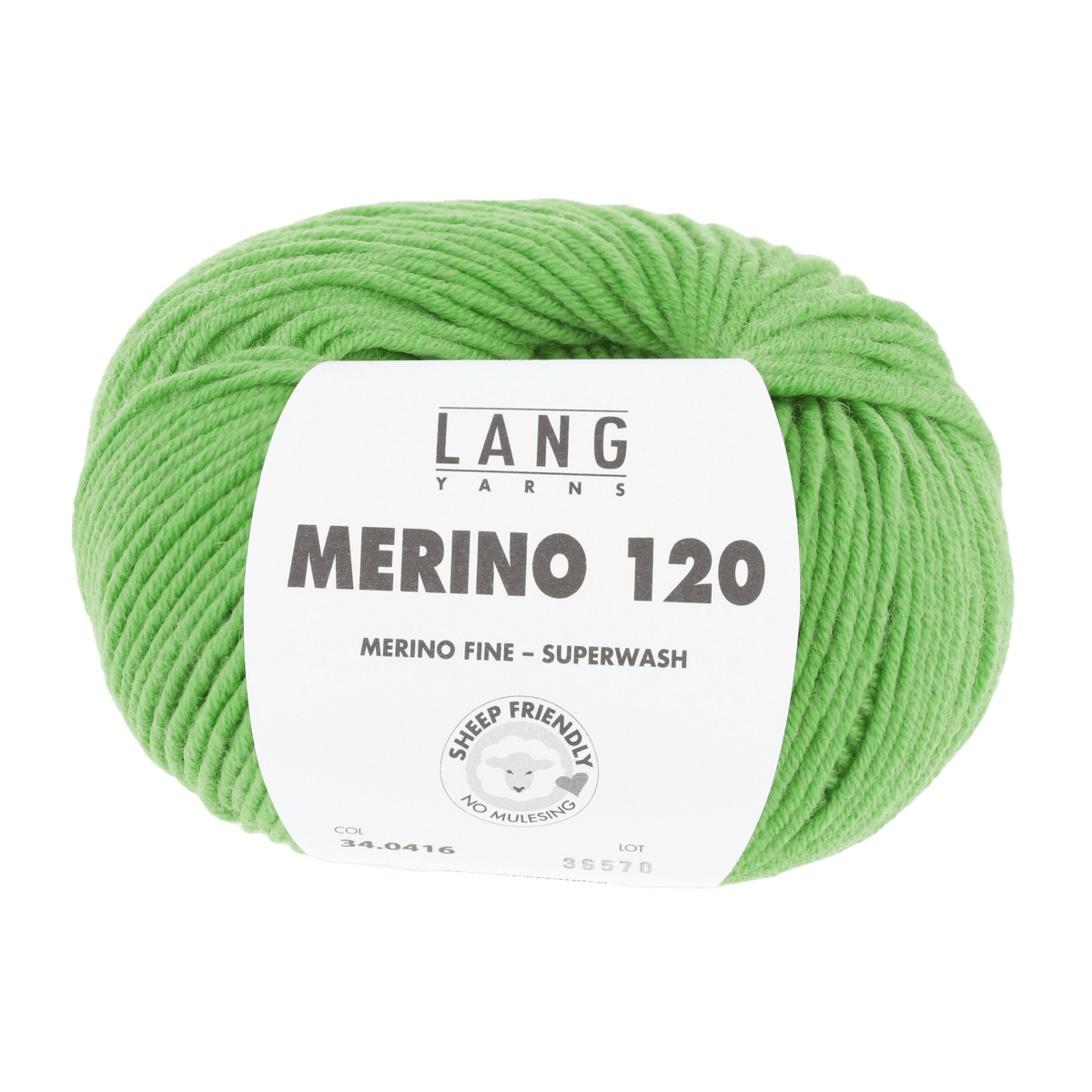 LANGYARNS Knitting Pattern Small - 13 balls / light green 34.0416 COREY Cardigan Pattern Bundle in Merino 120 by LANGYARNS | Fatto a Mano 282-048