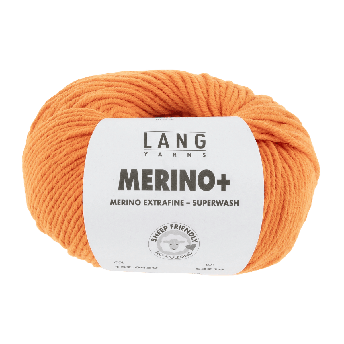 LANGYARNS Knitting Pattern Small - 14 balls / orange neon 152.0459 Sweater Pattern Bundle in Merino+ by LANGYARNS | Punto 55-006