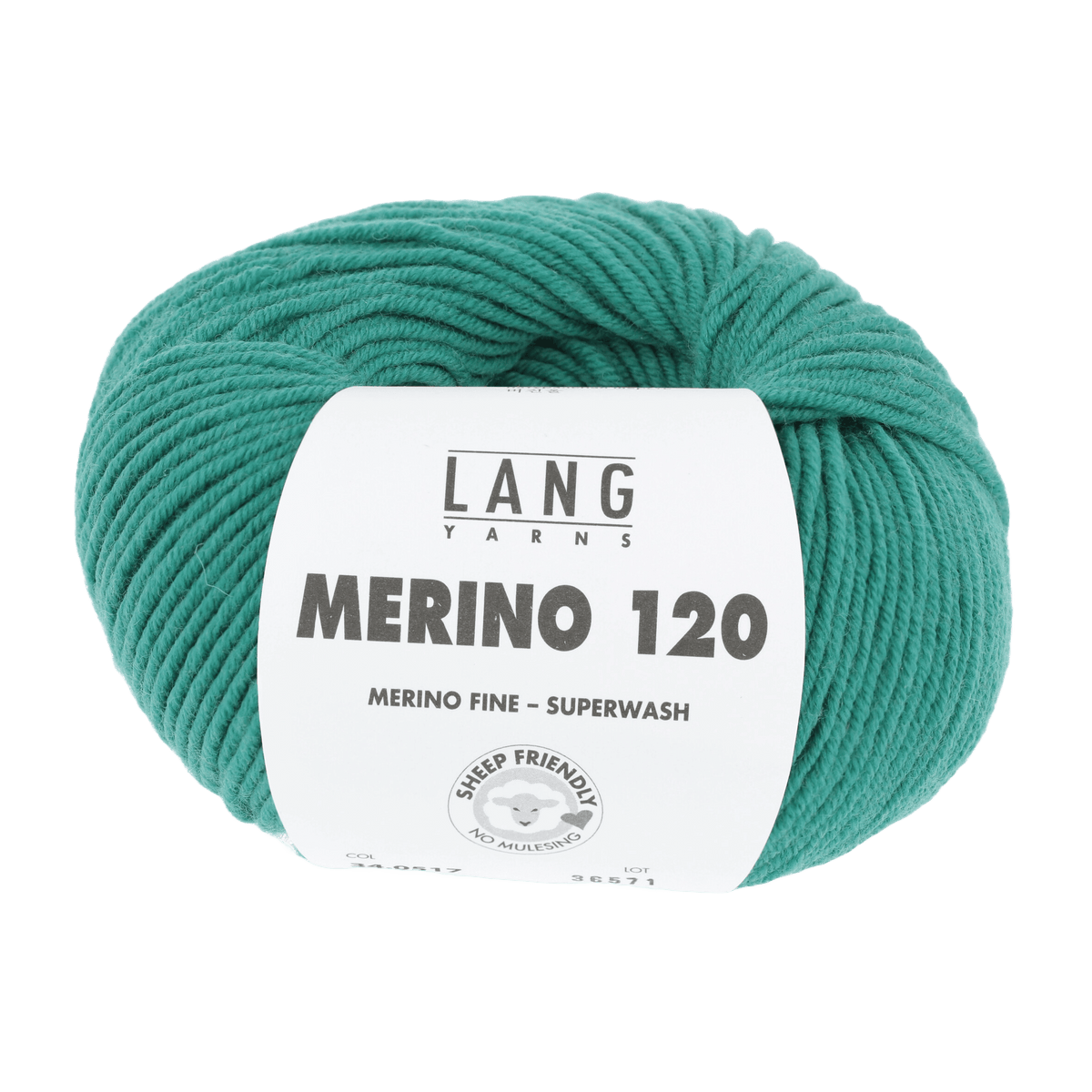 LANGYARNS Knitting Pattern Small - 15 balls / emerald 34.0517 Men's sweater Pattern Bundle in MERINO 120 by LANGYARNS | Punto 55-003