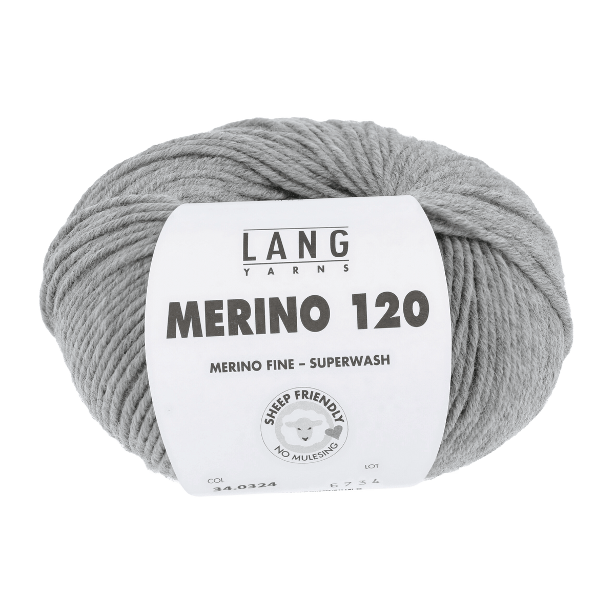 LANGYARNS Knitting Pattern Small - 15 balls / grey / mélange 34.0324 Zip-front jacket Pattern Bundle in MERINO 120 by LANGYARNS | Punto 55-009