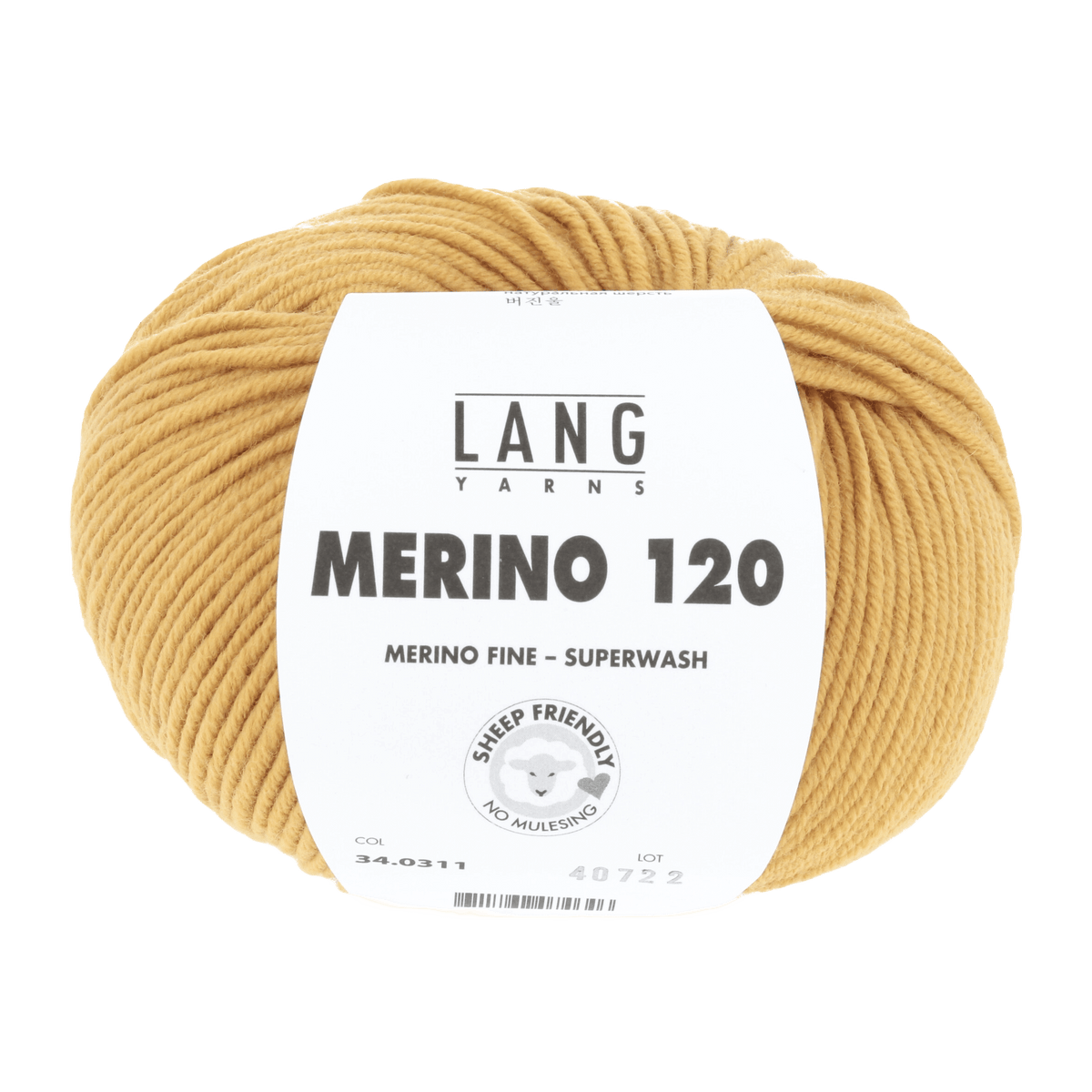 LANGYARNS Knitting Pattern Small - 15 balls / mustard yellow 34.0311 Zip-front jacket Pattern Bundle in MERINO 120 by LANGYARNS | Punto 55-009