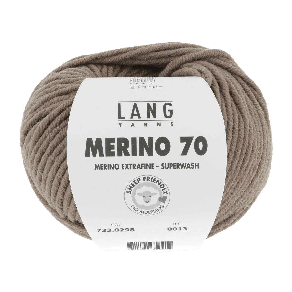 LANGYARNS Knitting Pattern Small - 17 balls / bison 733.0298 Sweater Pattern Bundle in MERINO 70 by LANGYARNS | Punto 55-005