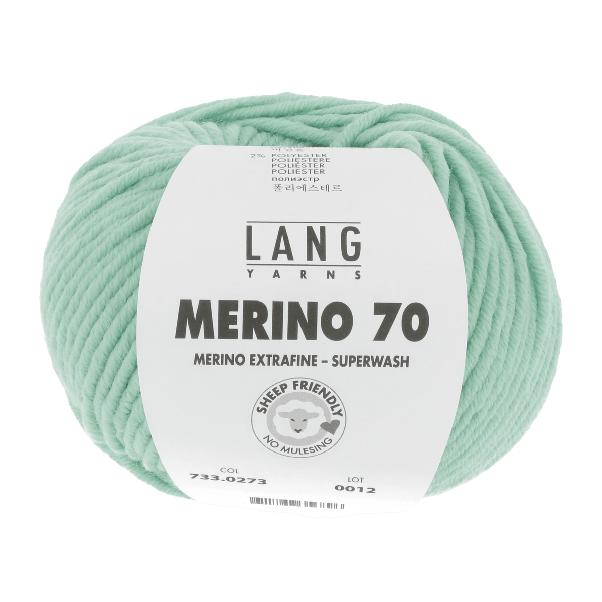 LANGYARNS Knitting Pattern Small - 17 balls / jade light 733.0273 Sweater Pattern Bundle in MERINO 70 by LANGYARNS | Punto 55-005