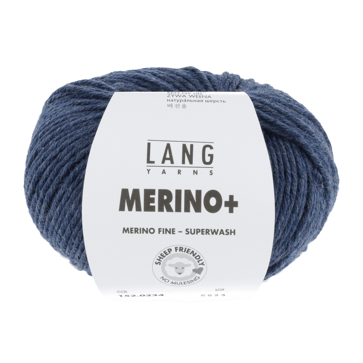 LANGYARNS Knitting Pattern Small - 18 balls / dark jeans mélange 152.0234 Cardigan Pattern Bundle in Merino+ by LANGYARNS | Punto 55-012