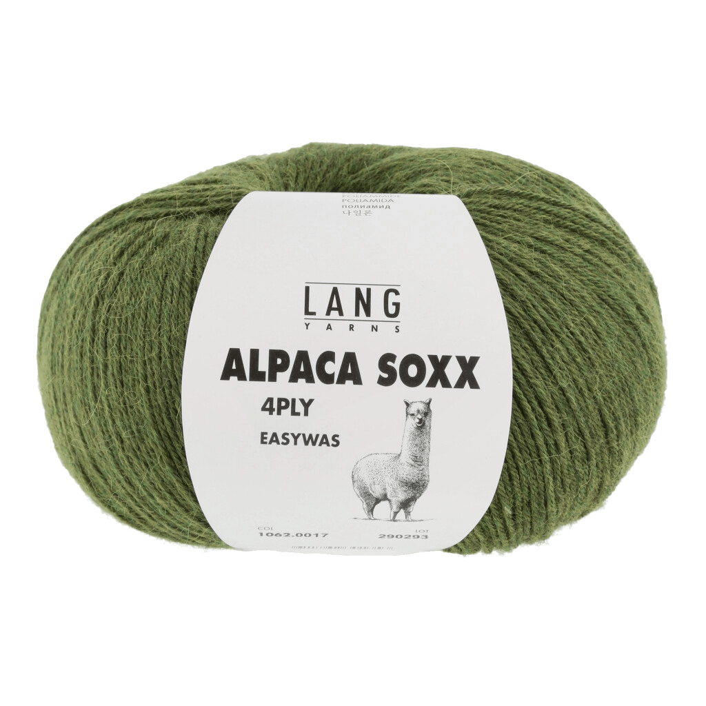 LANGYARNS Knitting Pattern Small - 6 balls / green mélange 1062.0017 ARCADIA Crochet Sweater Pattern Bundle in Alpaca Soxx 4ply by LANGYARNS | Punto 76-003