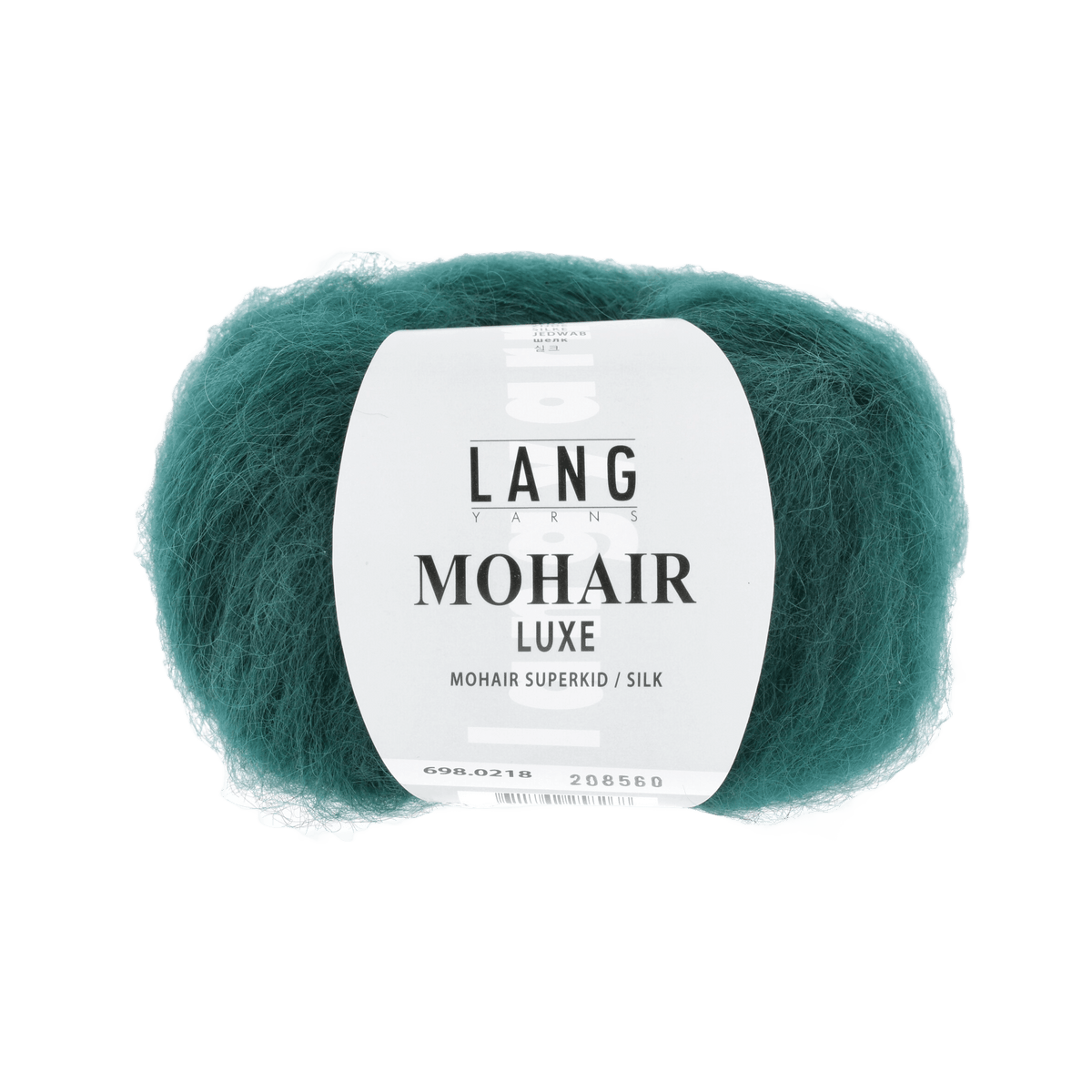 LANGYARNS Knitting Pattern Small - 9 balls / dark green 698.0218 METTE Top down sweater Pattern Bundle in MOHAIR LUXE by LANGYARNS | Fatto a Mano 278-056