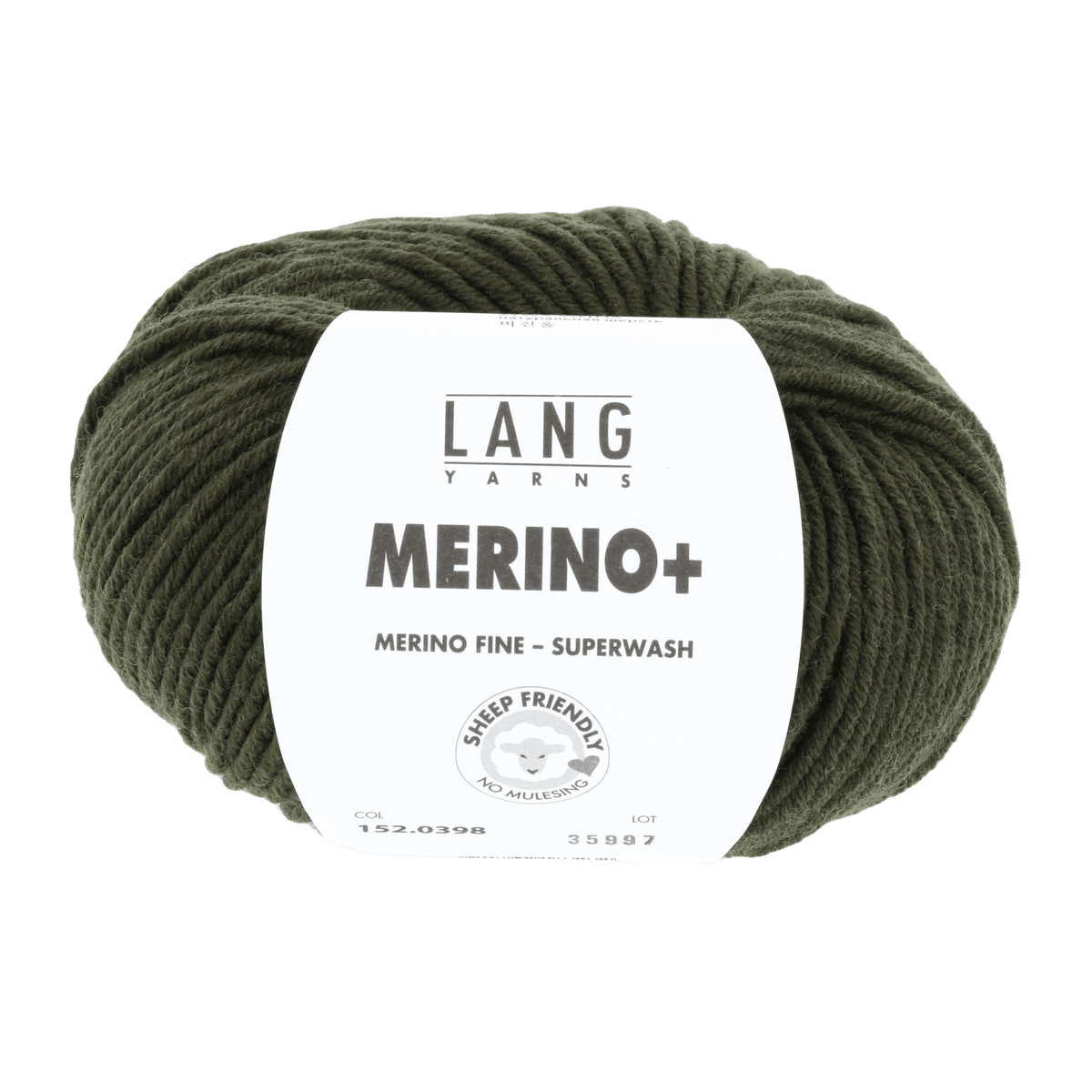 LANGYARNS Knitting Pattern Small-Medium - 16 balls / loden green 152.0398 CAMERON Unisex sweater Pattern Bundle in MerinoPlus by LANGYARNS | Fatto a Mano 286-031
