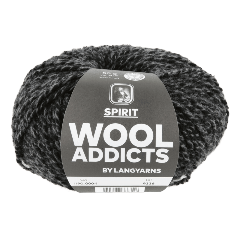 LANGYARNS Luxury Yarns Black LANGYARNS WOOLADDICTS | Spirit | Aran / Worsted | 1190