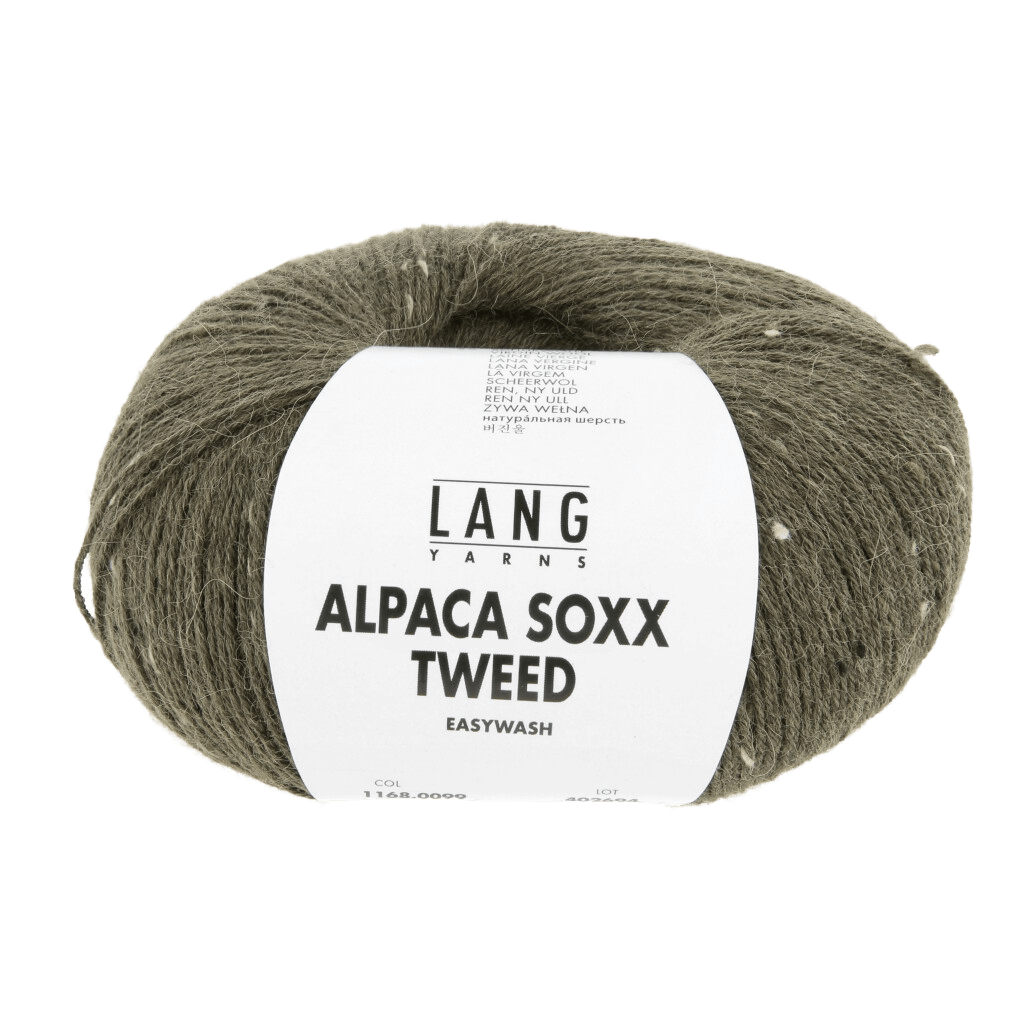 LANGYARNS Luxury Yarns Crocodile Green LANGYARNS | Alpaca Soxx Tweed | Sock Yarn | 1168