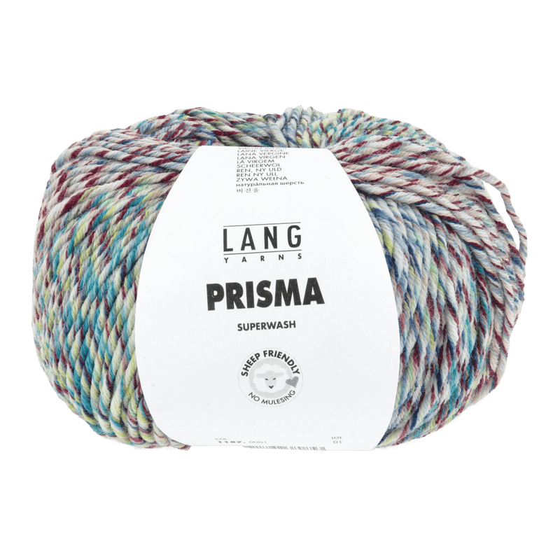 LANGYARNS Luxury Yarns Light Green / Burgundy / Baby Blue LANGYARNS | Prisma | Worsted / Aran | 1187