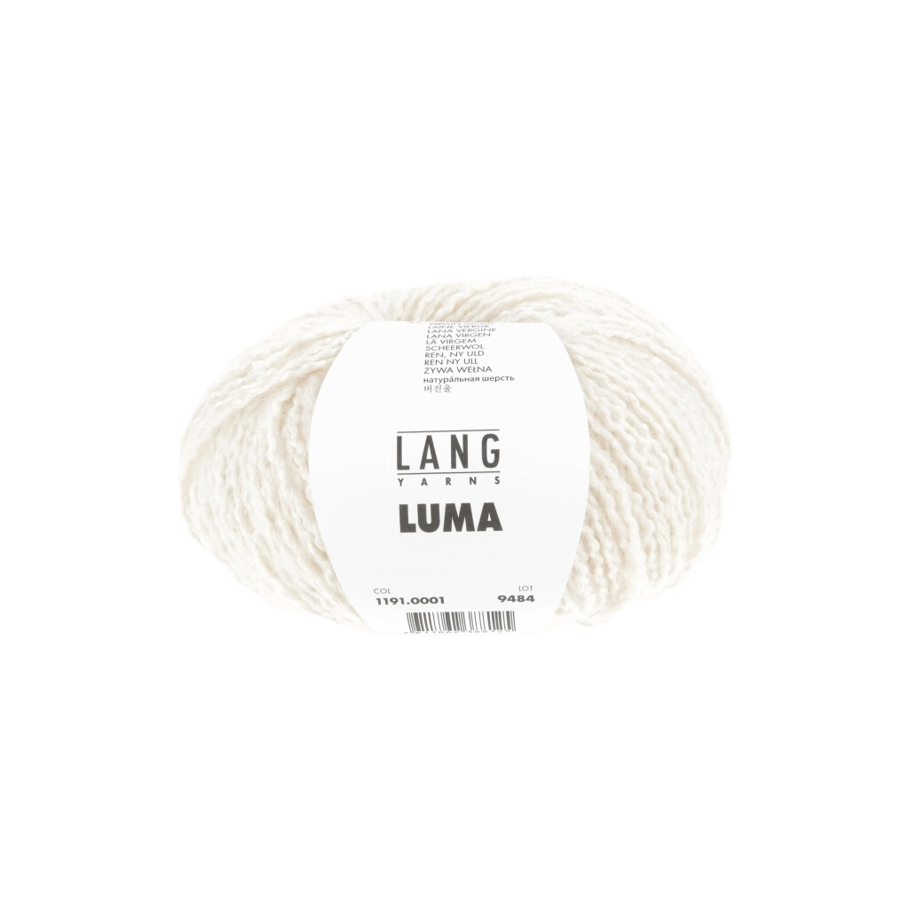 LANGYARNS Luxury Yarns White LANGYARNS | Luma | Worsted / Aran | 1191
