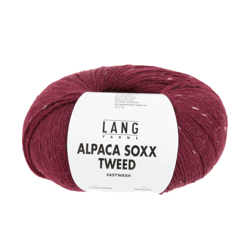 LANGYARNS Luxury Yarns Wine Red LANGYARNS | Alpaca Soxx Tweed | Sock Yarn | 1168