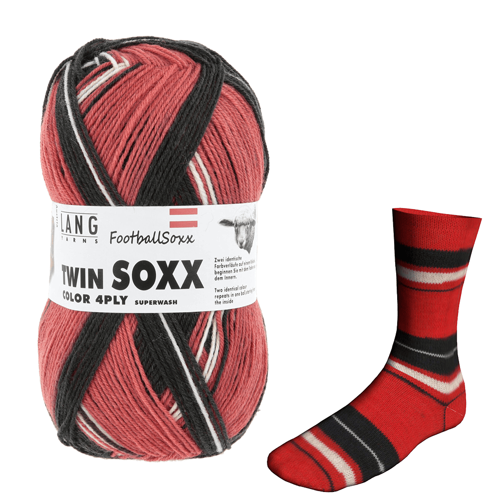 LANGYARNS Sock Yarn Austria LANGYARNS | Twin Soxx World Cup | 4 PLY | 909