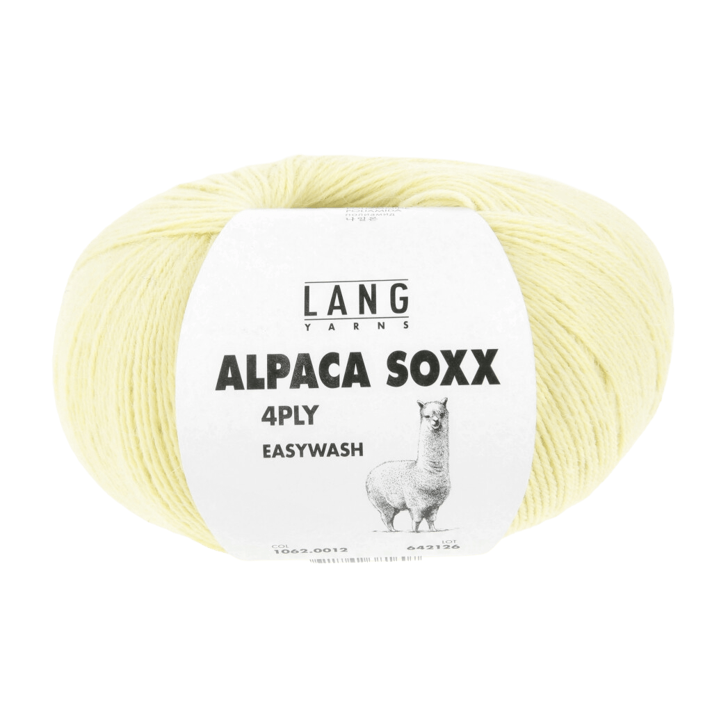 LANGYARNS Sock Yarn Baby Yellow LANGYARNS | Alpaca Soxx | 4 Ply | 1062