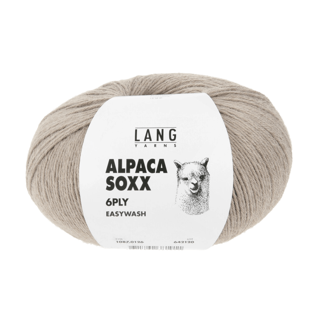 LANGYARNS Sock Yarn Beige Mélange LANGYARNS | Alpaca Soxx | 6 Ply | 1087