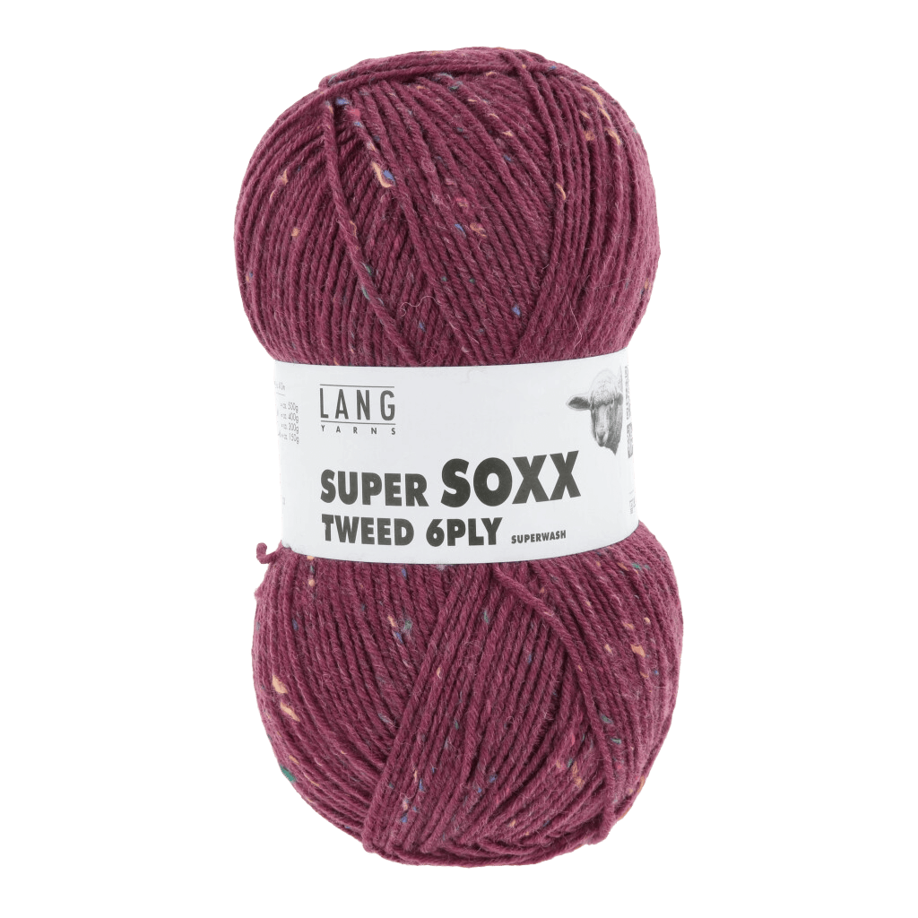 LANGYARNS Sock Yarn Berry LANGYARNS | Super Soxx Tweed | 6 Ply | 1137