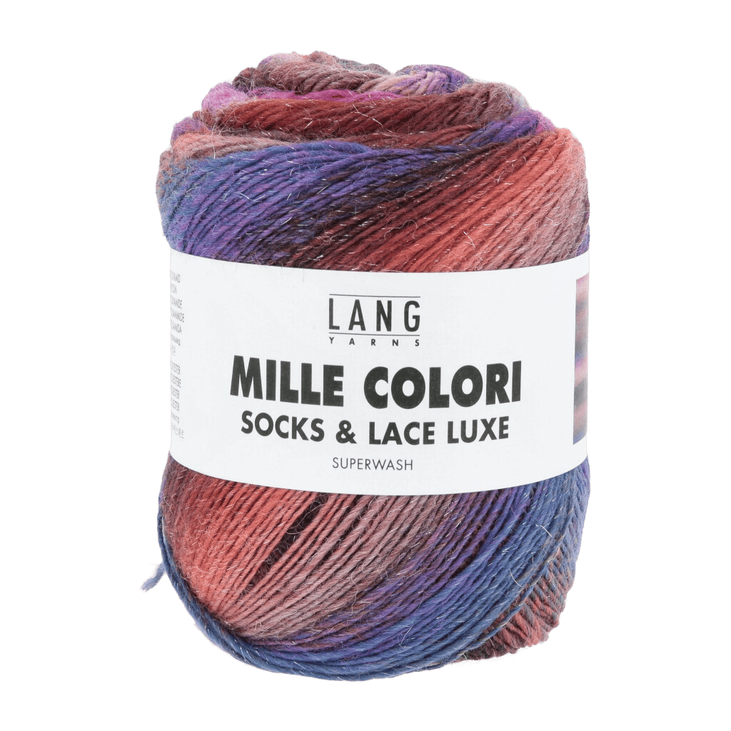 LANGYARNS Sock Yarn Brown / Red / Violet LANGYARNS | Mille Colori Socks & Lace Luxe | 4 Ply | 859