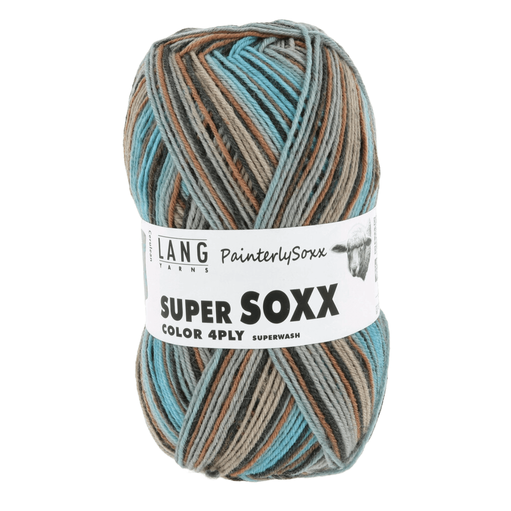 LANGYARNS Sock Yarn Cerulean LANGYARNS | Super Soxx Colour - Painterly Soxx | 4 Ply | 901