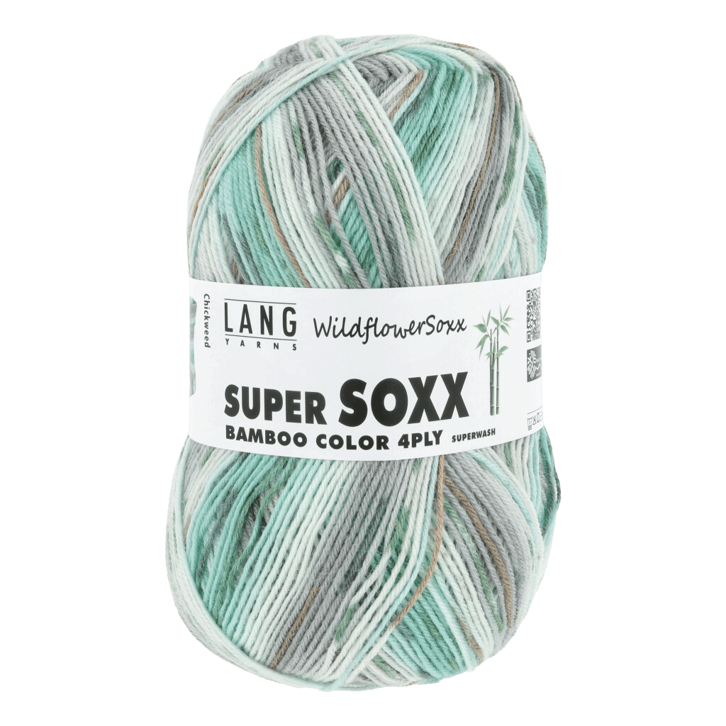 LANGYARNS Sock Yarn Chickweed LANGYARNS | Super Soxx Bamboo Colour - Wild Flower Soxx | 4 Ply | 641