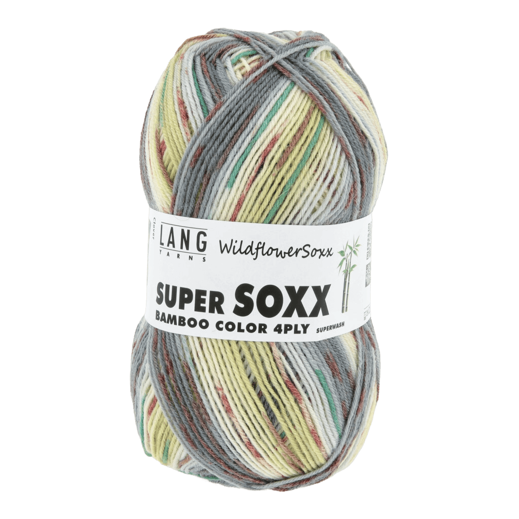 LANGYARNS Sock Yarn Clover LANGYARNS | Super Soxx Bamboo Colour - Wild Flower Soxx | 4 Ply | 641