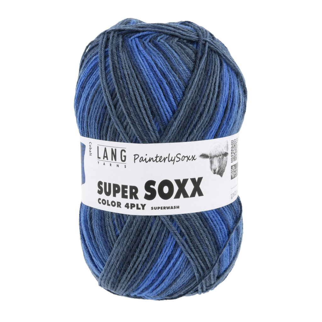 LANGYARNS Sock Yarn Cobalt LANGYARNS | Super Soxx Colour - Painterly Soxx | 4 Ply | 901