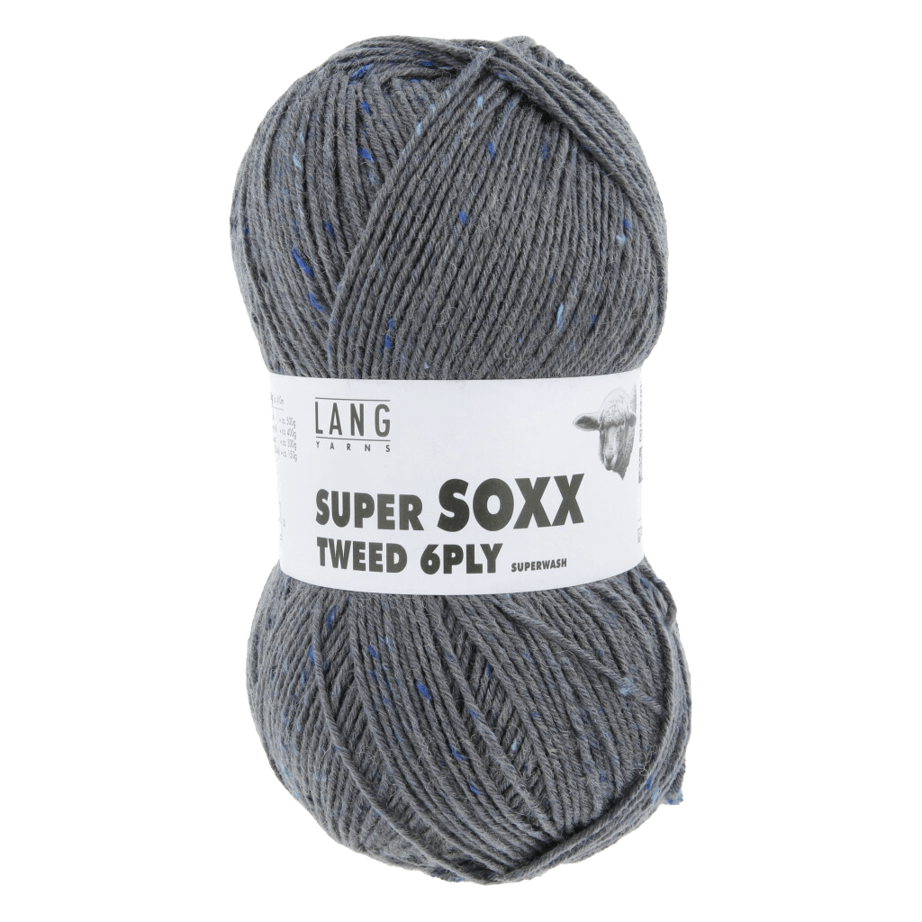 LANGYARNS Sock Yarn Dark Grey LANGYARNS | Super Soxx Tweed | 6 Ply | 1137