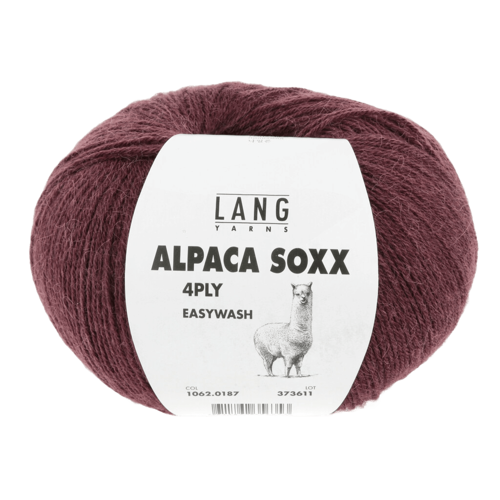 LANGYARNS Sock Yarn Dark Rosewood LANGYARNS | Alpaca Soxx | 4 Ply | 1062