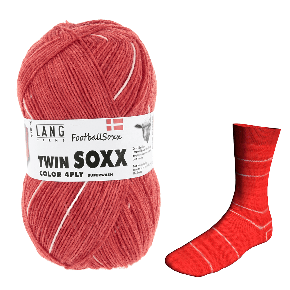 LANGYARNS Sock Yarn Denmark LANGYARNS | Twin Soxx World Cup | 4 PLY | 909