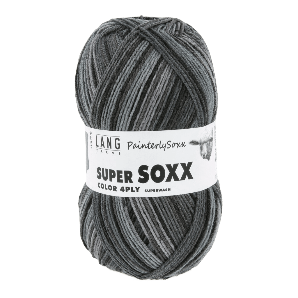 LANGYARNS Sock Yarn Graphite LANGYARNS | Super Soxx Colour - Painterly Soxx | 4 Ply | 901