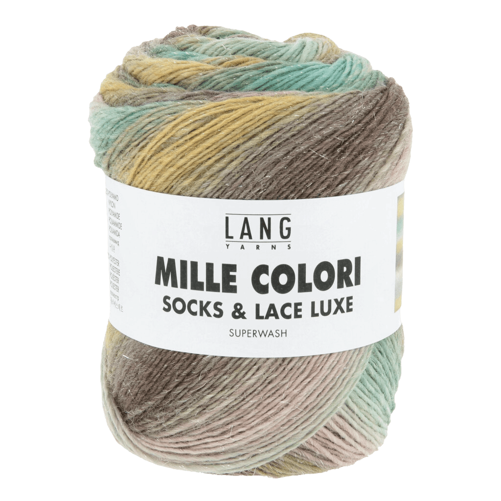 LANGYARNS Sock Yarn Mint / Ochre / Olive LANGYARNS | Mille Colori Socks & Lace Luxe | 4 Ply | 859