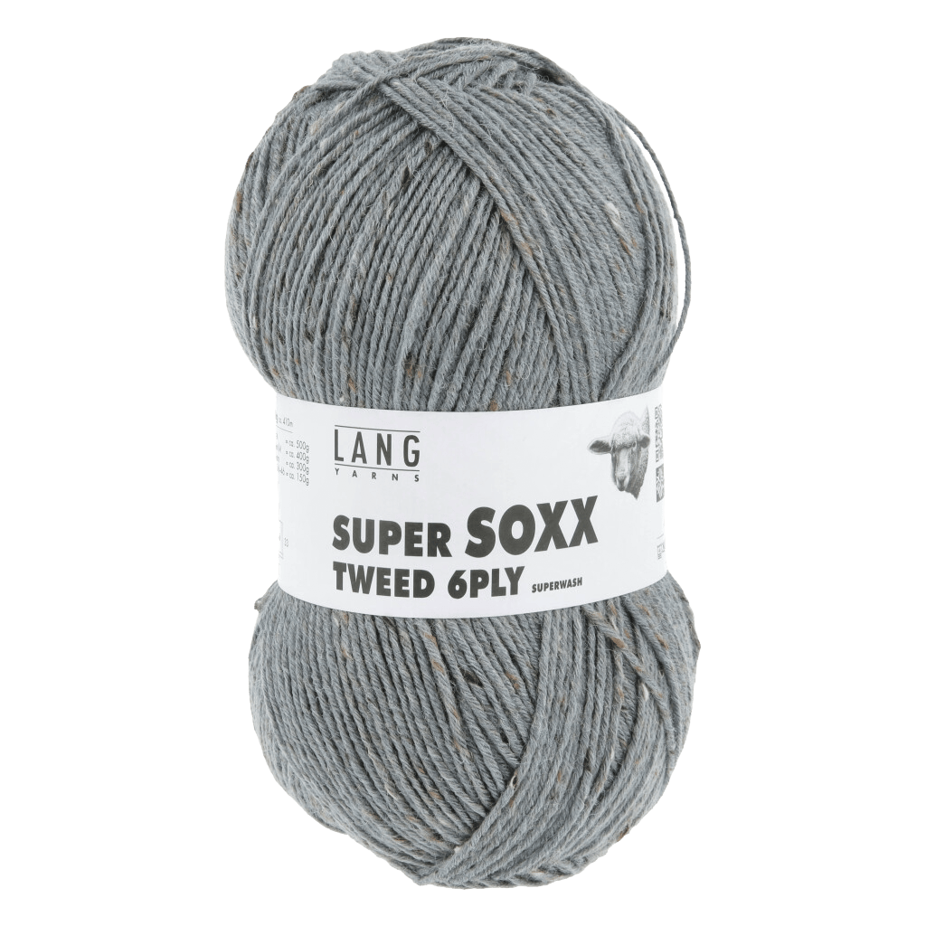 LANGYARNS Sock Yarn Mouse Grey LANGYARNS | Super Soxx Tweed | 6 Ply | 1137