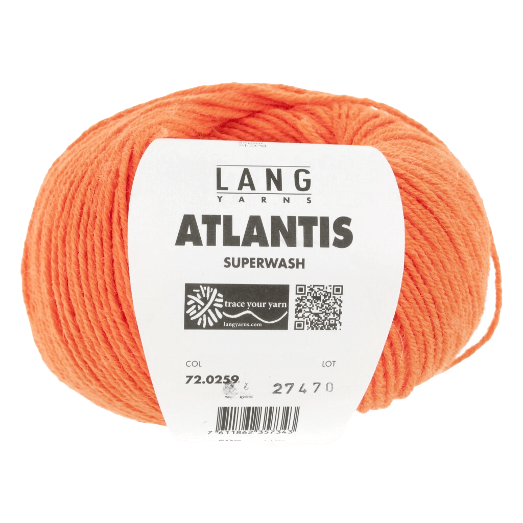 LANGYARNS Sock Yarn Neon Orange LANGYARNS | Atlantis | DK | 72