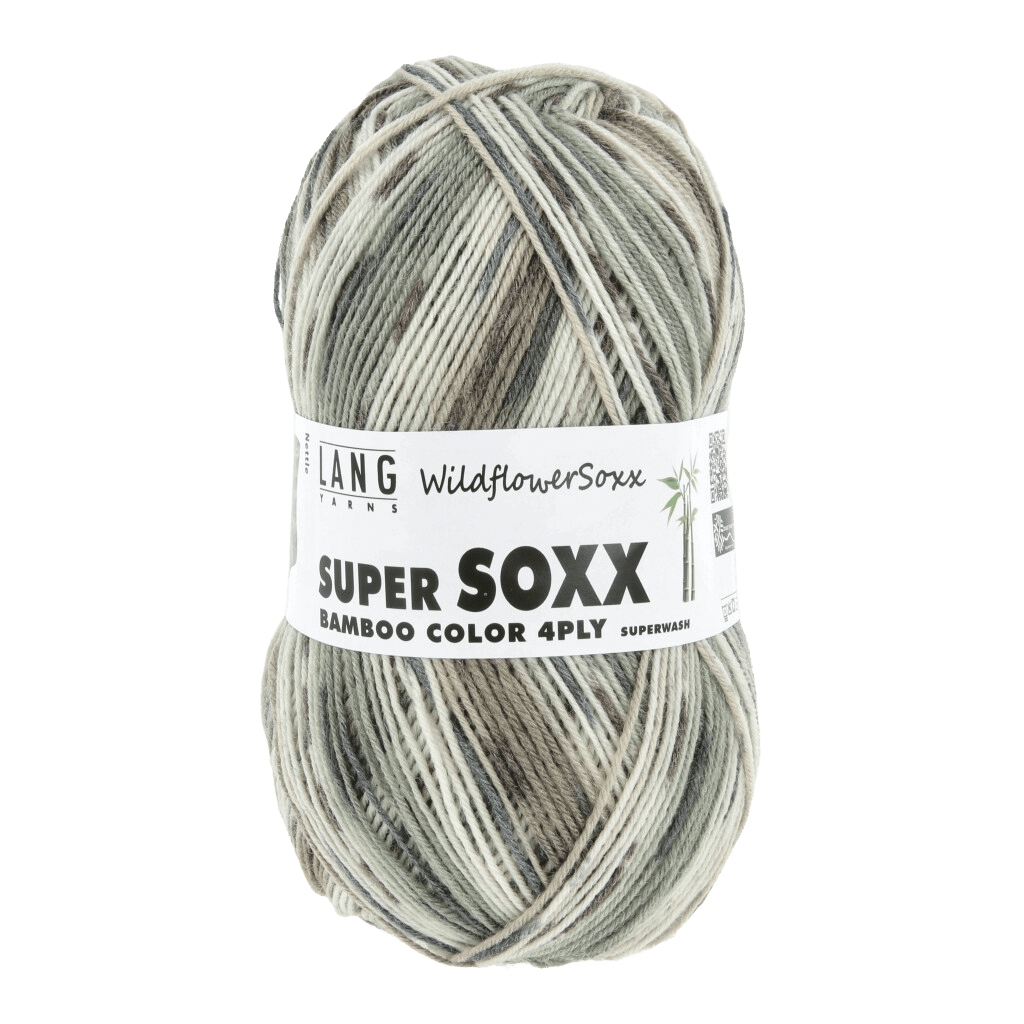 LANGYARNS Sock Yarn Nettle LANGYARNS | Super Soxx Bamboo Colour - Wild Flower Soxx | 4 Ply | 641