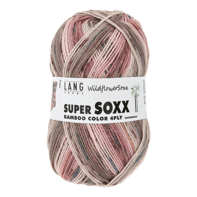 LANGYARNS Sock Yarn Poppy LANGYARNS | Super Soxx Bamboo Colour - Wild Flower Soxx | 4 Ply | 641