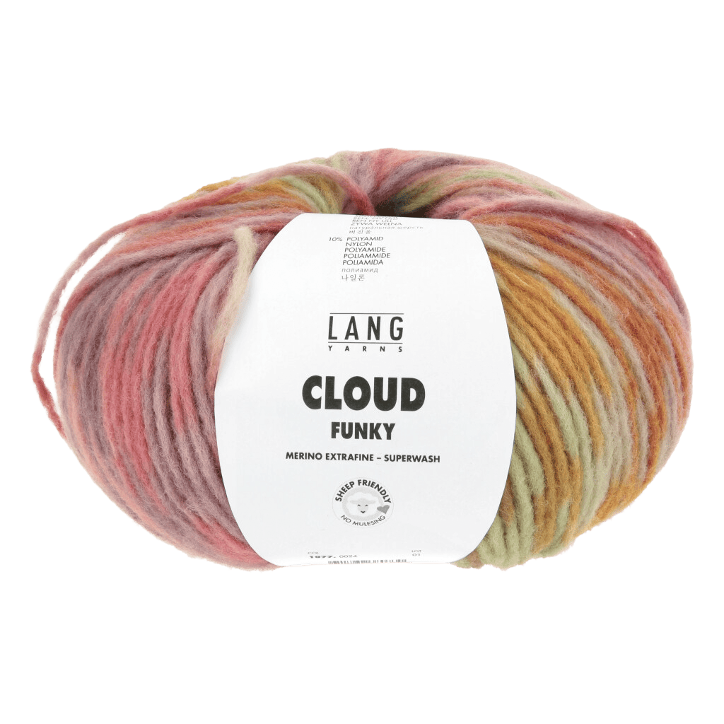 LANGYARNS Yarn Brick / Aubergine / Ivy / Rose LANGYARNS | Cloud Funky | Chunky | 1077
