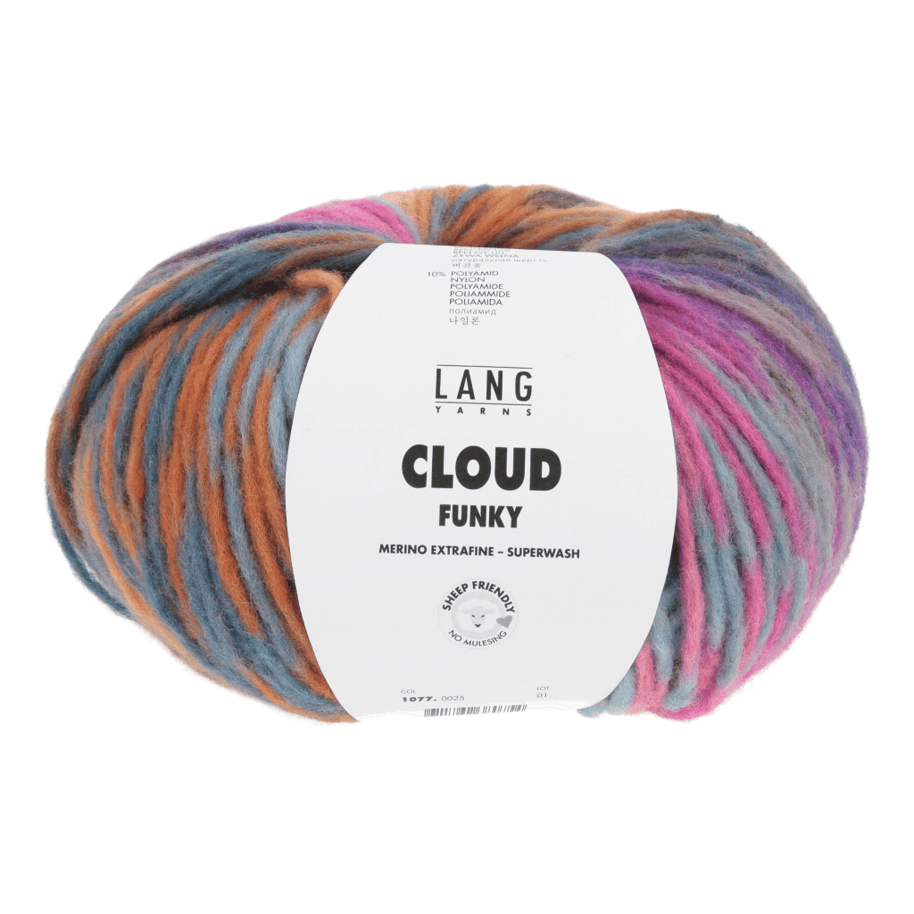 LANGYARNS Yarn Hot Pink / Ocean / Orange / Petrol LANGYARNS | Cloud Funky | Chunky | 1077