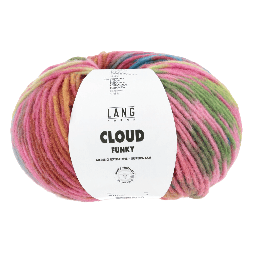 LANGYARNS Yarn Pink / Blue / Light Green / Fuchsia LANGYARNS | Cloud Funky | Chunky | 1077