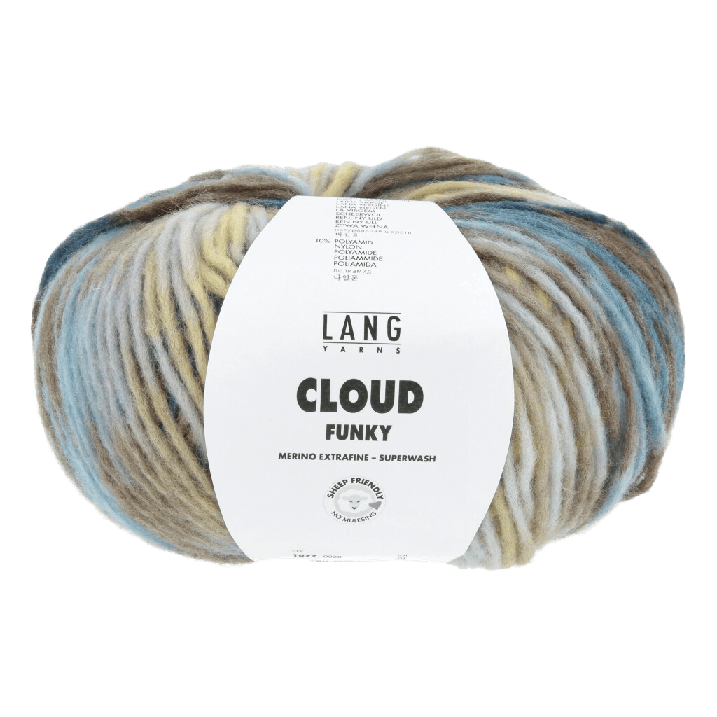 LANGYARNS Yarn Plum / Grey / Navy / Brass LANGYARNS | Cloud Funky | Chunky | 1077