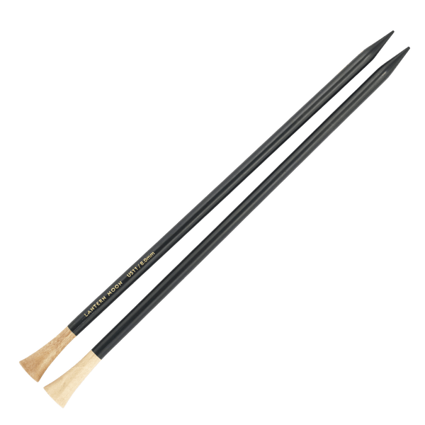 Lantern Moon | Single Pointed Knitting Needles | Sustainable Ebony Wood